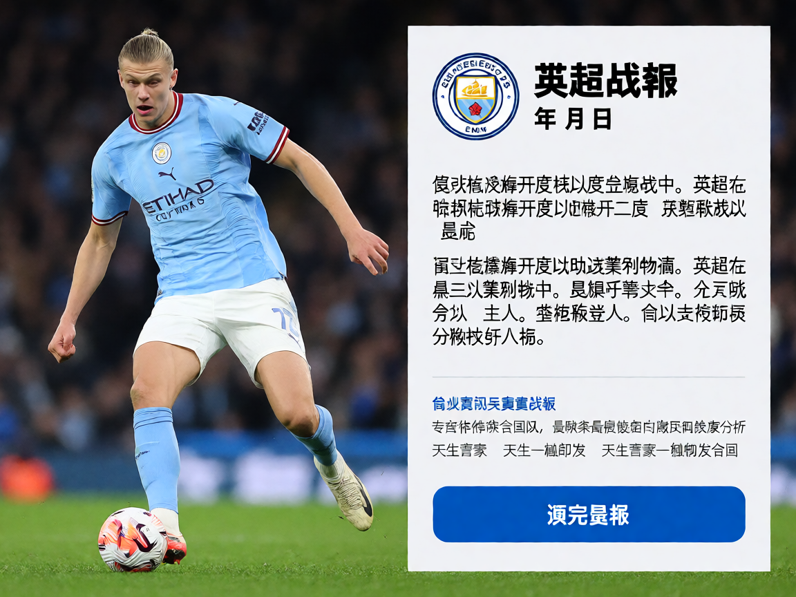 英超曼城对阵利物浦比赛战报，哈兰德梅开二度